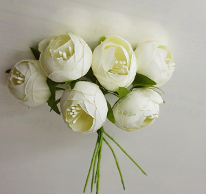 Цветы для декора  (6 шт, 3см)