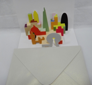 Открытки 3Д в конвертиках 2291(    1 шт)