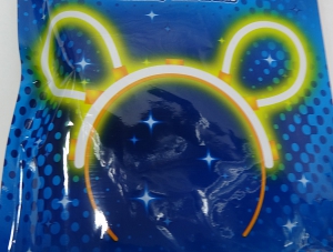 Обруч-ушки неоновые   ( 1 шт) .