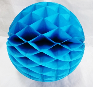 Шар декоративный , соты , темноголубой, диаметр 30 см.