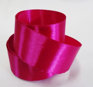 Лента атласная 4 см ( 27, фуксия)