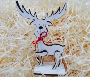 Декор деревянный Олень ажурный (12,5х7 см )