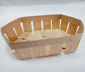  Лукошко из шпона  овальное ( 24Х12Х6,5 см )