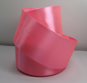Лента атласная 40 мм (цв.147 розовый / 23 метра)