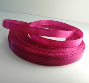 Лента атласная 7 мм(цв. розово-малиновый / 23 метра)