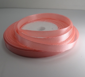Лента атласная 7 мм( цв.84 \89 розово -кораловый / 23 метра)