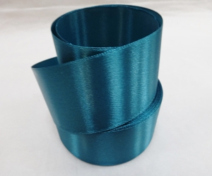 Лента атласная 40 мм(цв. темно-синяя лазурь , 23 метра)