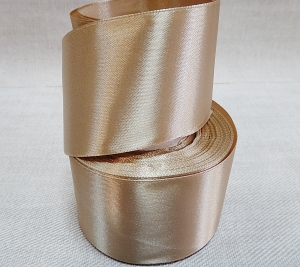 Лента атласная 50 мм (цв.60св.бежевый , 23 метра )