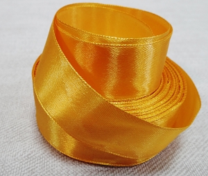 Лента атласная 25 мм(цвет 157 , ярко-оранжевый 23 метра )