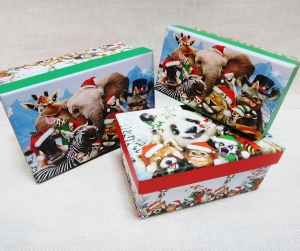 Коробка подарочная 1455 (комплект 3 шт)