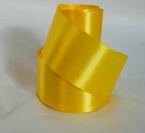 Лента атласная 40 мм(цв. 143.132желтый , 23 метра)