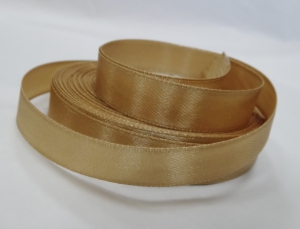 Лента атласная 12мм цвет 186 золотистый .