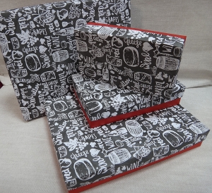  Коробка подарочная 0050( комплект 4 шт )