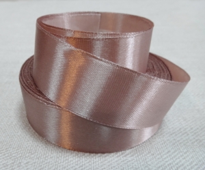 Лента атласная 25 мм(цв. какао/ 23 метра)