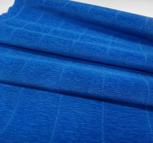 Бумага крепп  (50х250 см)  Цвет 557 синий- Италия.