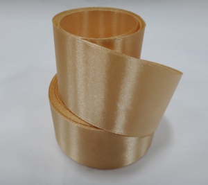 Лента атласная 40 мм(цв. 142 золотистый, 23 метра)
