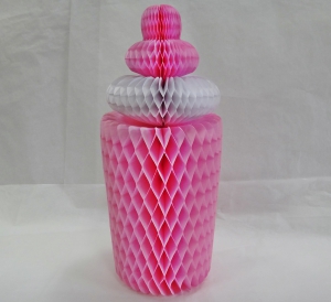 Бутылочка декоративная , соты ,  диаметр 12х22 см.
