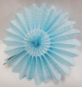 Гармошка декоративная  цвет голубой , (30см)
