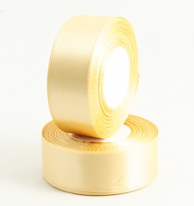 Лента атласная 25 мм(цв. персиково-золотистый 155 / 23 метра)