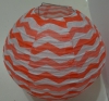 Шар декоративный полоска ,диаметр 20 см.